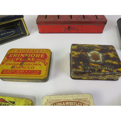 290 - Selection of vintage tins.