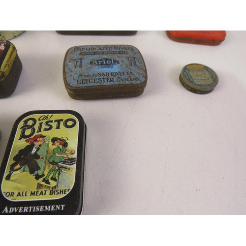 299 - Selection of vintage tins.