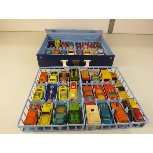 300 - Matchbox collectors case with 48 diecast matchbox cars.