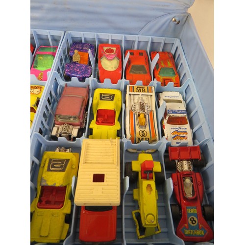 300 - Matchbox collectors case with 48 diecast matchbox cars.