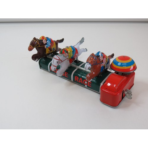 224 - Boxed mechanical Horse Pace toy in good working order.