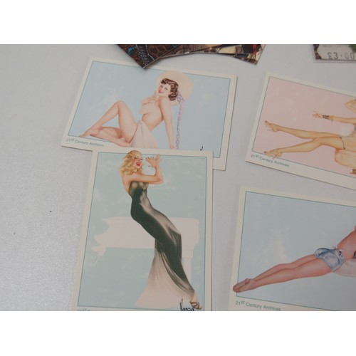 226 - Assorted collectors cards to include - Bill Ward Fabulous Years, Varoa 21st Century Pin up Girls, Ti... 