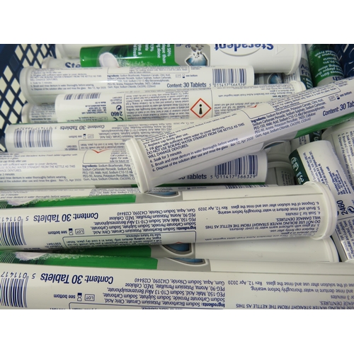 372 - Approximately 40 tubes of thirty active fresh steradent tabs, sell by 10/2026