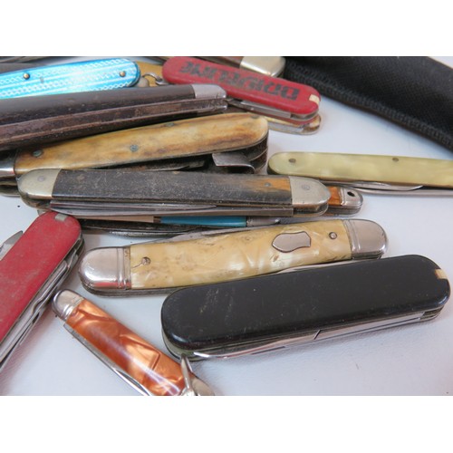 513 - Assorted Pocket Knives Inc Vintage, Cased, Etc Joblot