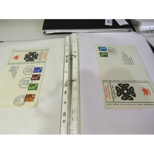 56 - Three black files of first day covers