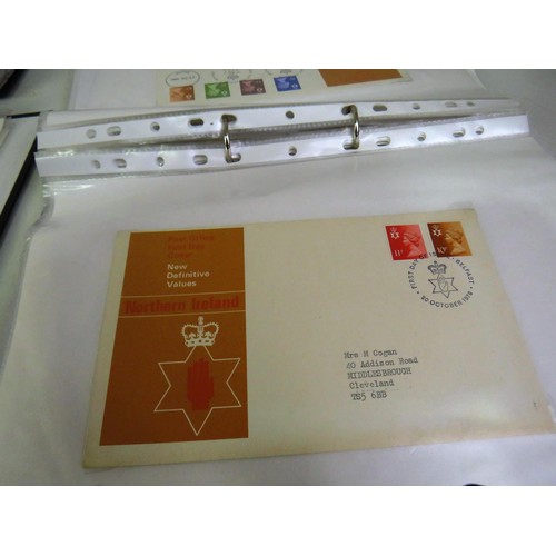 56 - Three black files of first day covers