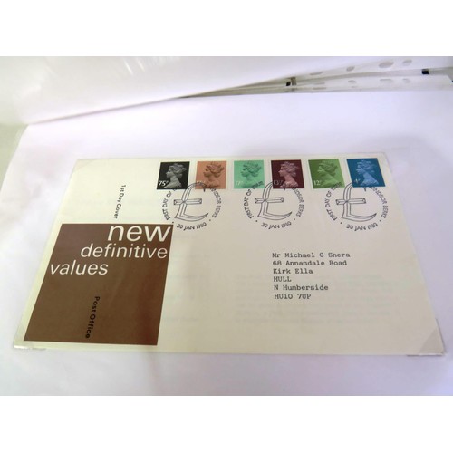 56 - Three black files of first day covers