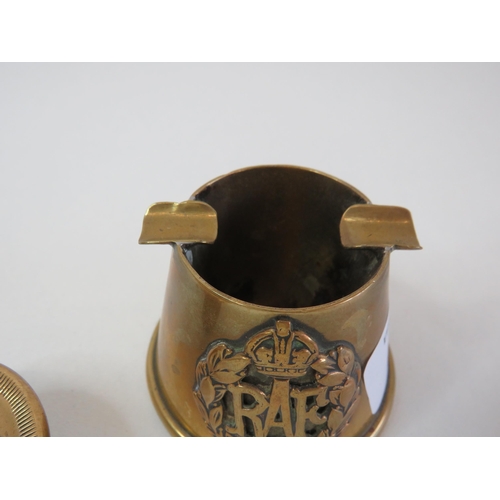 38 - Brass RAF ashtray