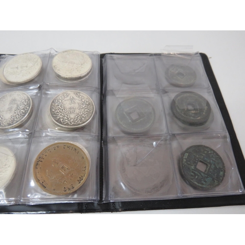 43 - Folder of oriental coins