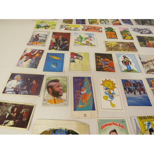 434 - 1980's panini stickers A team transformers, disney etc