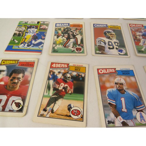 437 - 1980's American football trading cards