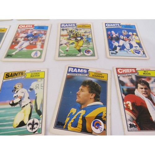 437 - 1980's American football trading cards