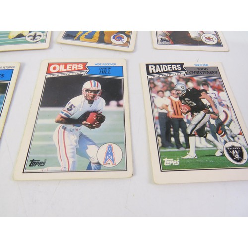 437 - 1980's American football trading cards