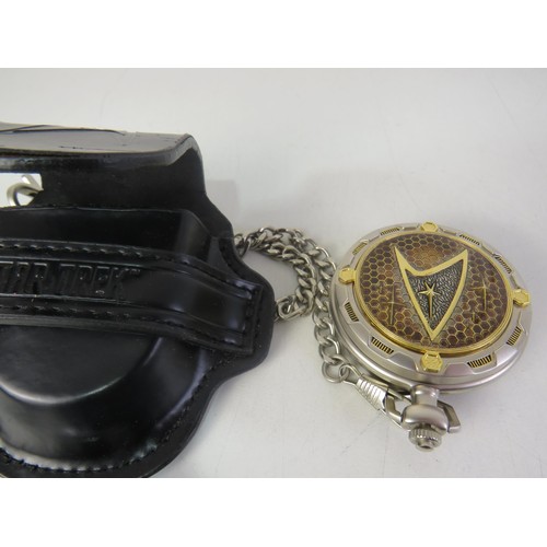 443 - Pocket watch bundle Franklin mint Star Trek