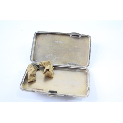 514 - Vintage Hallmarked .925 Sterling Silver Ladies Cigarette Case (63g)