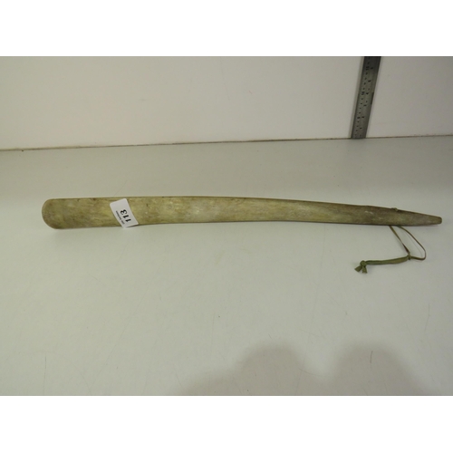 113 - Shoe horn -made from horn -length 22