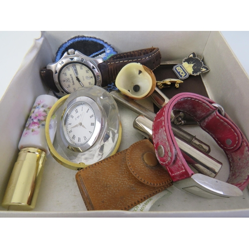 115 - Dior box with watches, jewellery & trinkets.