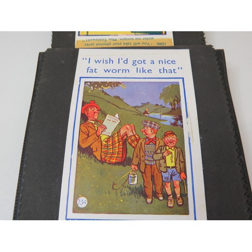 64 - Album of 32 saucy comic humour postcards