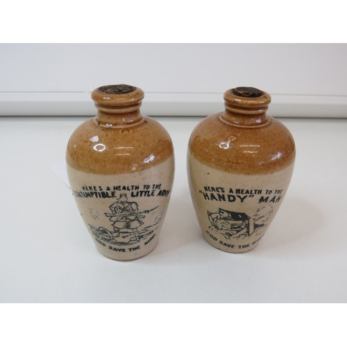 68 - Two rare 1914 Patriotic Stoneware 