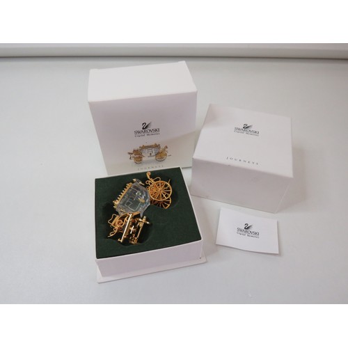 69 - Swarovski Journeys crystal Carriage - boxed.