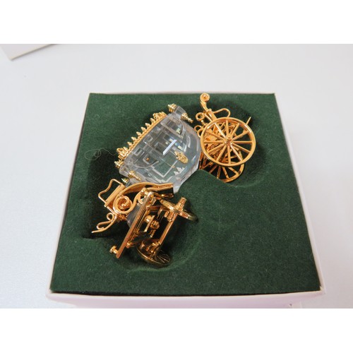 69 - Swarovski Journeys crystal Carriage - boxed.