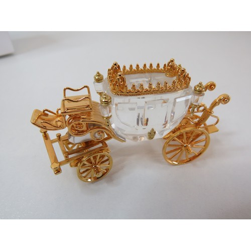 69 - Swarovski Journeys crystal Carriage - boxed.