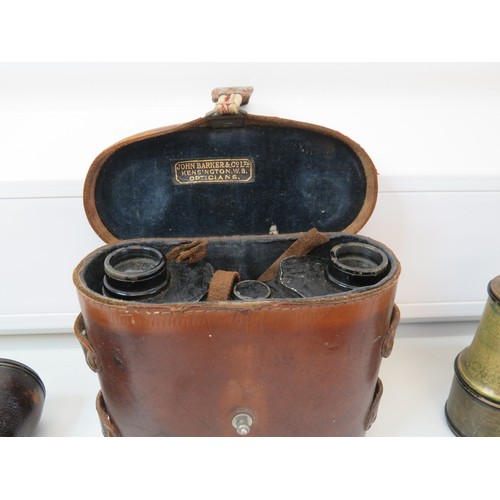 93 - Six pairs of vintage & Antique binoculars to include - Antique C.P Goerz Germany, Deraisme Paris, WW... 