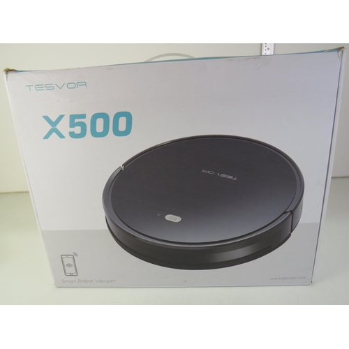 205 - smart robot vacuum, a tesvor x500 boxed and working - untested