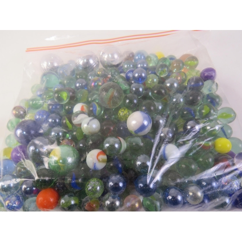 125 - Assortment of glass marbles