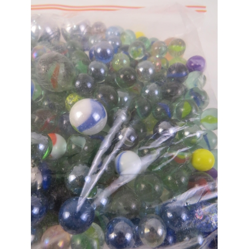 125 - Assortment of glass marbles