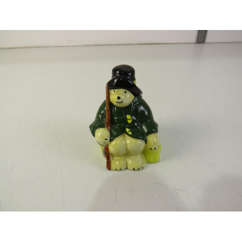 133 - Coalport Green Paddington Bear figurine.