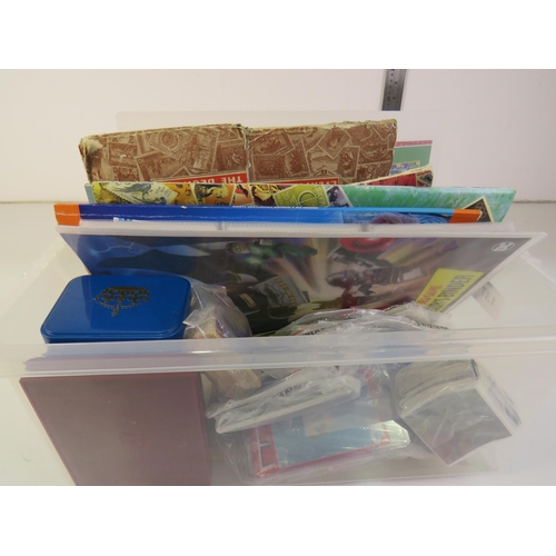 137 - Box of stamps/ picture cards