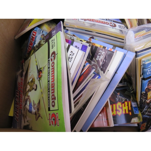 141 - Collection of Commando comics, Beano etc.