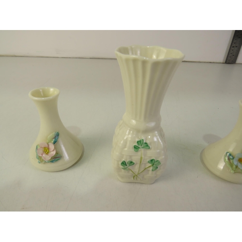 230 - Three pieces of Belleek pottery