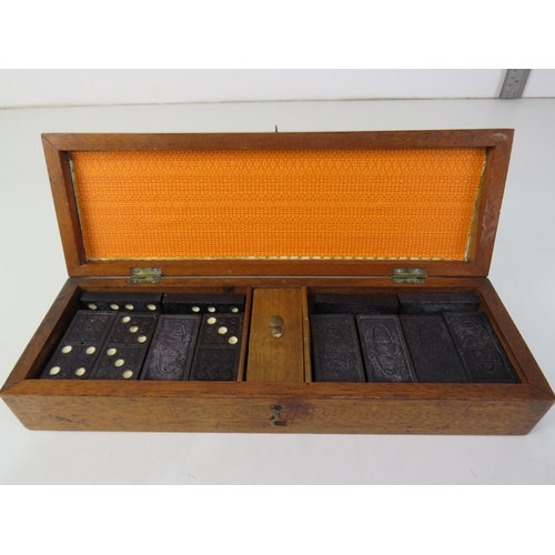 241 - Inlaid Domino box and peg board