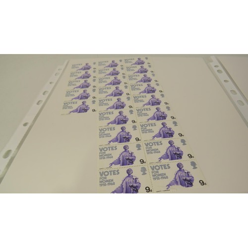 432 - Nine Sheets of mint GB stamps