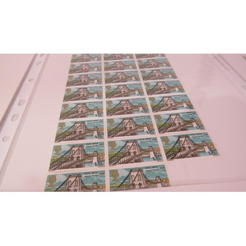 432 - Nine Sheets of mint GB stamps