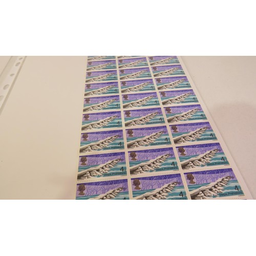 432 - Nine Sheets of mint GB stamps