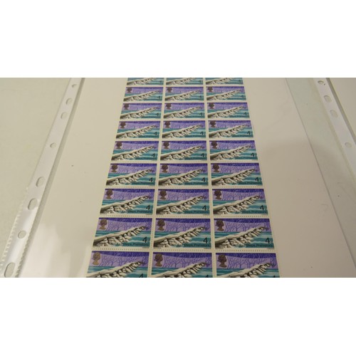 432 - Nine Sheets of mint GB stamps