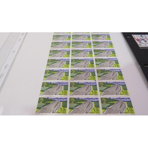 432 - Nine Sheets of mint GB stamps