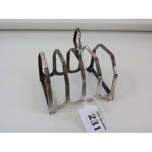 231 - Vintage Sterling Silver Toast Rack J.Dixon - Sheffield-86g