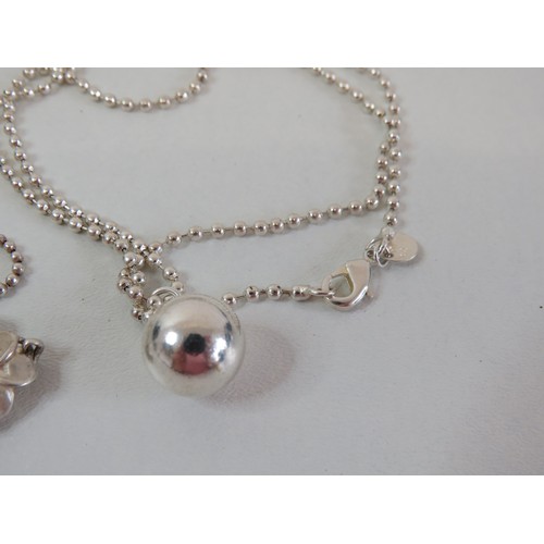 235 - Three silver necklaces- 33g