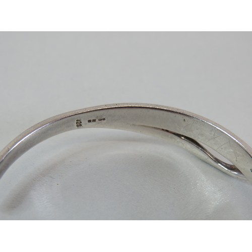 238 - Silver bangle and necklace