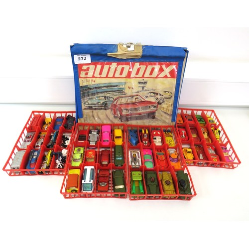 272 - 1970's Matchbox Carry Case with 48 matchbox diecast.