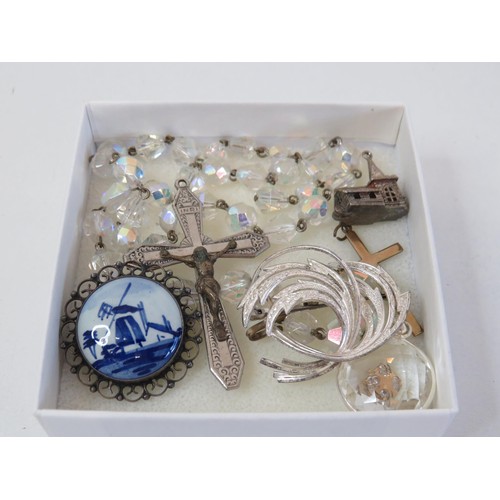 168 - Job lot of silver 925, crystal, delft etc