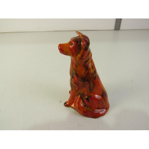 172 - Anita Harris collie dog- signed in gold