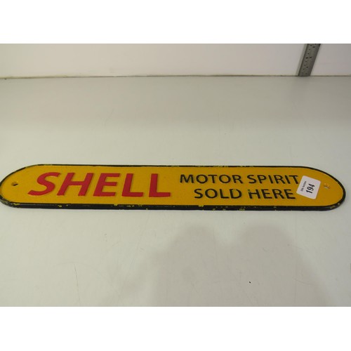 194 - Cast shell motor spirit sign