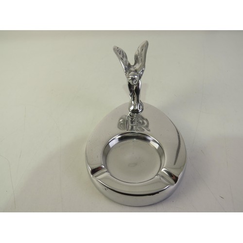 198 - Chrome PR flying lady ashtray