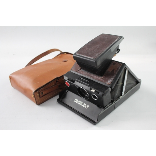 12 - Polaroid SX-70 Land Camera Model 2 Instant Film Camera Working with Original Case