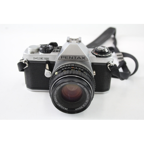 18 - Pentax ME Super SLR Film Camera with SMC Pentax-M 50mm F/2 Lens